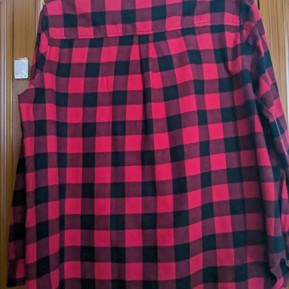 BeachLunchLounge Long Sleeve Button Front Plaid Shirt - Picture 4 of 4